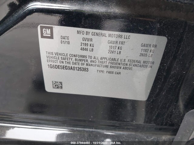 2010 CADILLAC CTS SEDAN 1G6DE5EG9A0126383 Photo 8