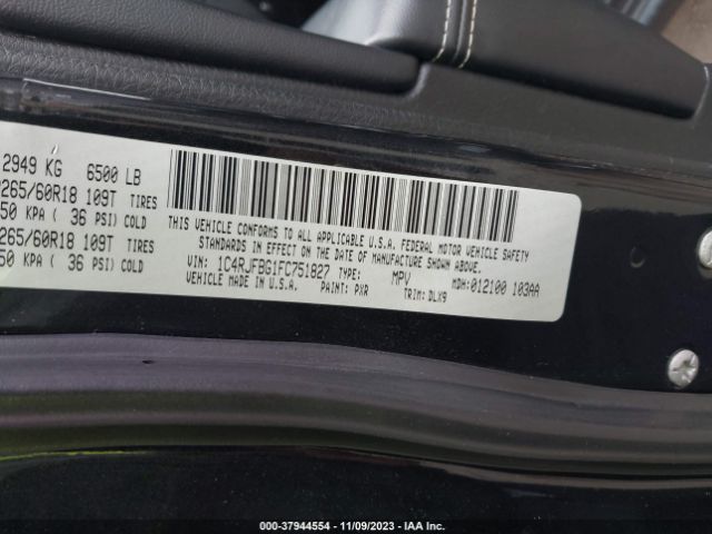 1C4RJFBG1FC751827 Jeep Grand Cherokee Limited
