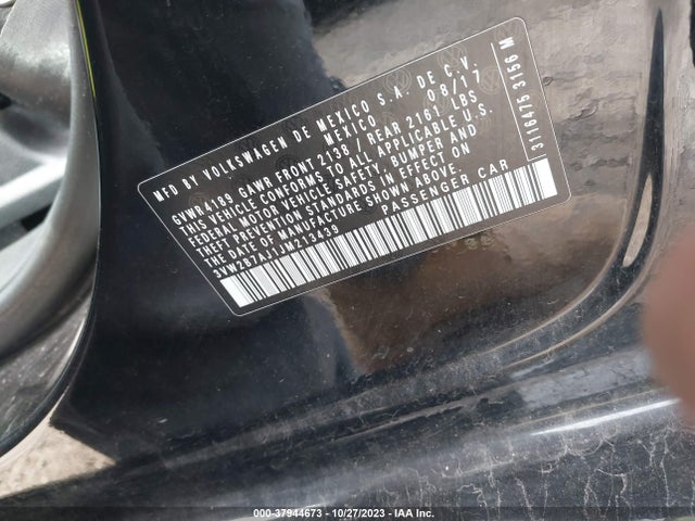 3VW2B7AJ1JM213439 Volkswagen Jetta 1.4t S