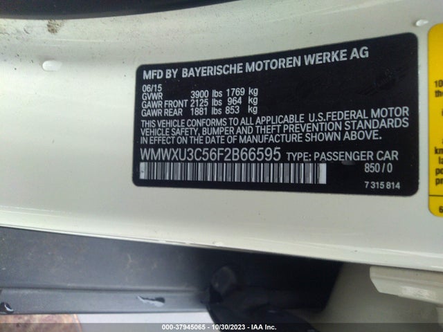 2015 MINI HARDTOP WMWXU3C56F2B66595 Photo 8