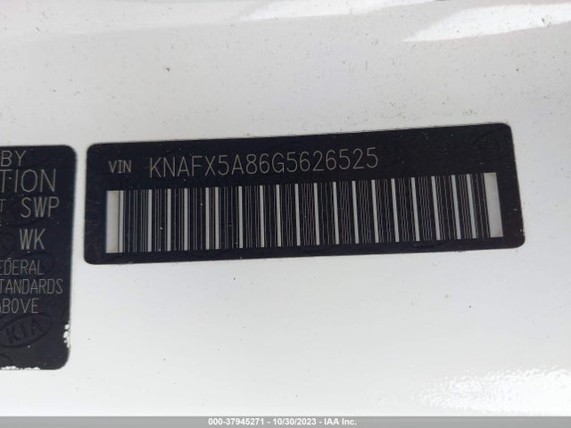 KNAFX5A86G5626525 KIA FORTE EX