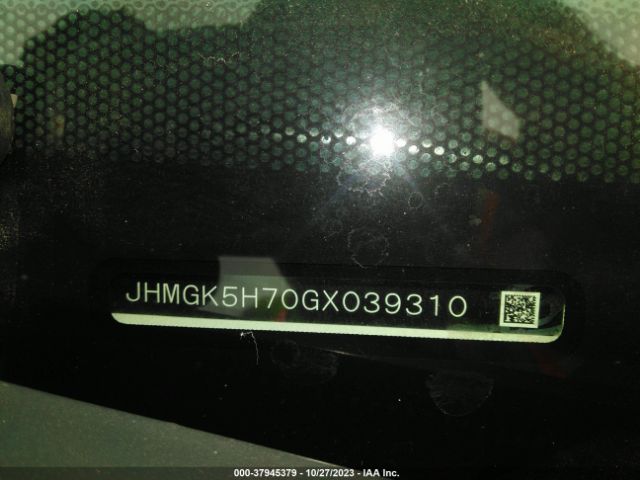 JHMGK5H70GX039310 Honda FIT EX