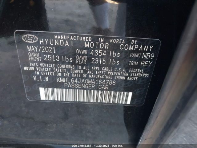 KMHL64JA0MA164788 Hyundai SONATA SEL