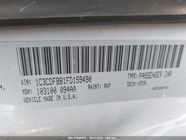 Dodge DART SXT 2015 1C3CDFBB1FD159490 Image 9