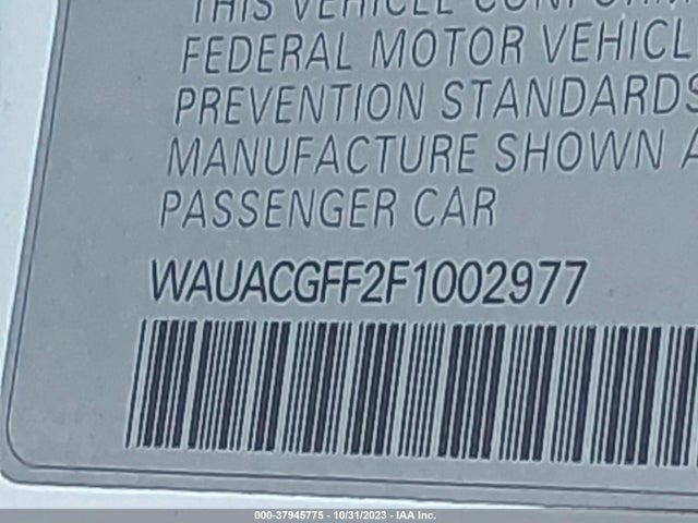 WAUACGFF2F1002977 Audi A3 1.8t Premium