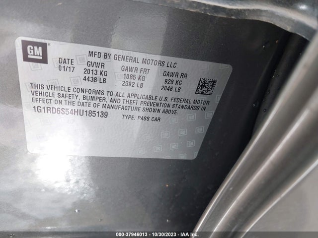 Chevrolet Volt Premier 2017 1G1RD6S54HU185139 Image 9