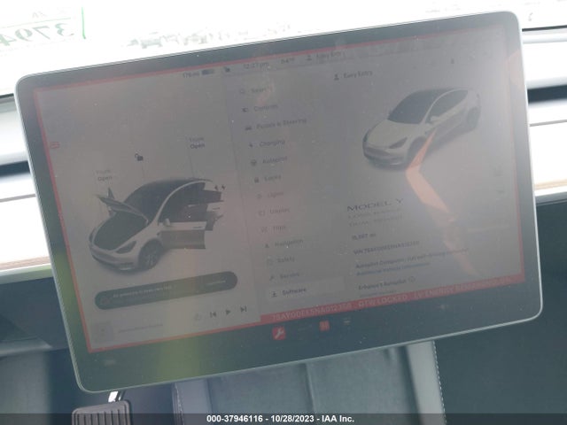 2022 TESLA MODEL Y LONG RANGE DUAL MOTOR ALL-WHEEL DRIVE VIN: 7SAYGDEE5NA012356