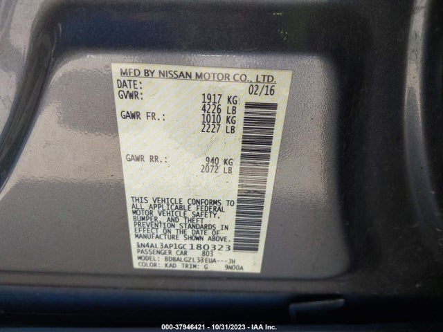 Nissan Altima 2016 1N4AL3AP1GC180323 Image 22