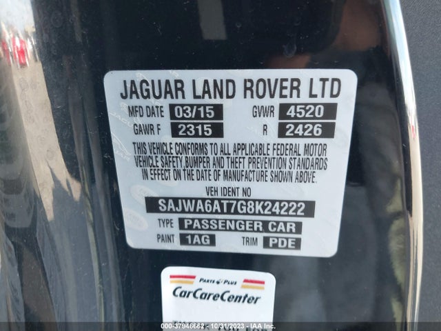 2016 JAGUAR F-TYPE SAJWA6AT7G8K24222 Photo 8