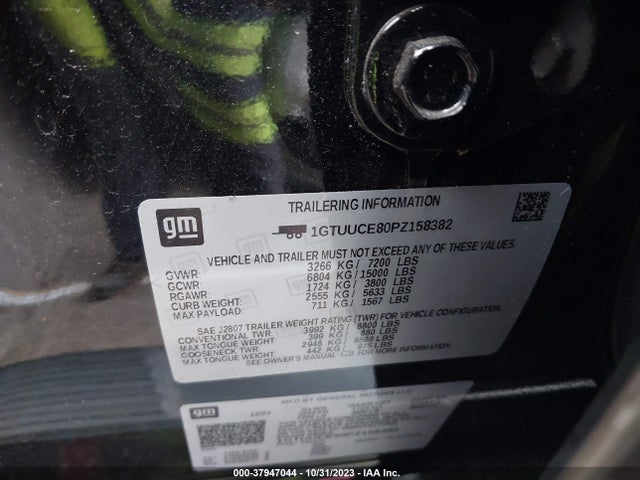 GMC Sierra 1500 4wd  Short Box Elevation 2023 1GTUUCE80PZ158382 Image 9