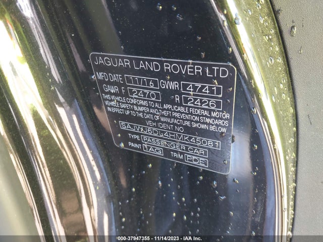 2017 JAGUAR F-TYPE SAJWJ6DL4HMK45081 Photo 8