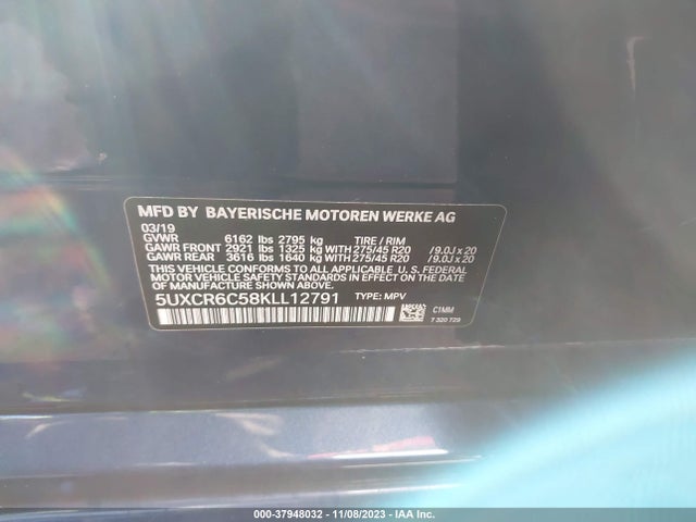 BMW X5 Xdrive40i 2019 аукцион фото