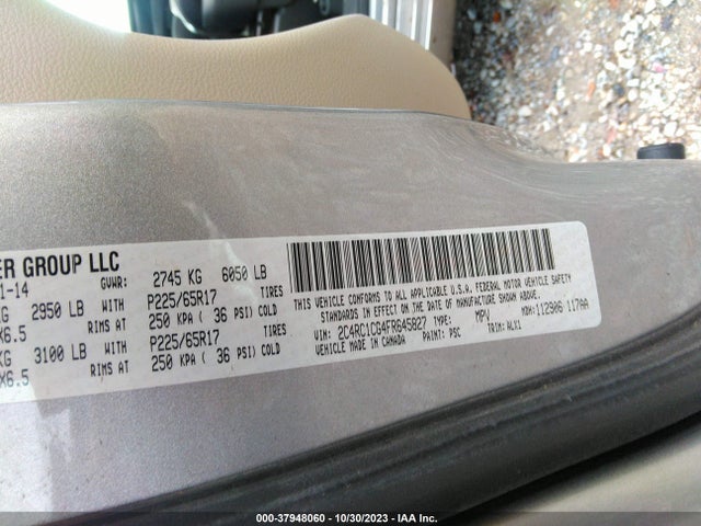 2C4RC1CG4FR645827 Chrysler Town & Country Touring-l