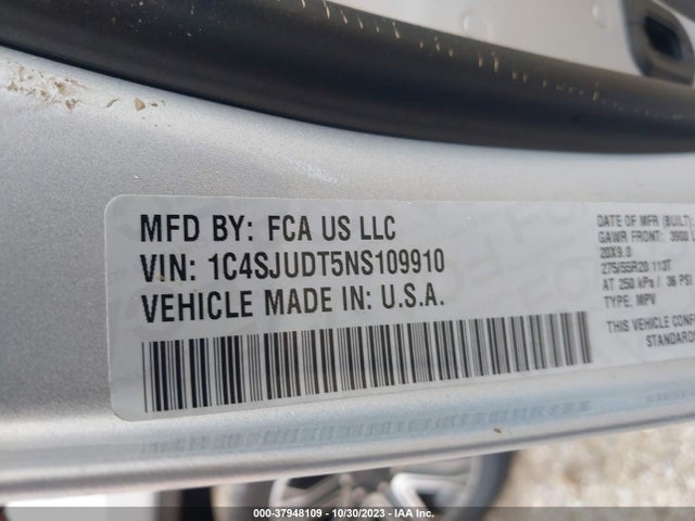 Jeep Wagoneer Series Iii 4x2 2022 1C4SJUDT5NS109910 Image 9