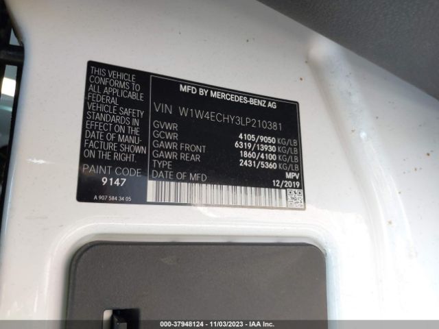 W1W4ECHY3LP210381 Mercedes-Benz SPRINTER VAN