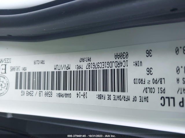 Dodge DURANGO LIMITED 2014 1C4RDJDG1EC976187 Image 9