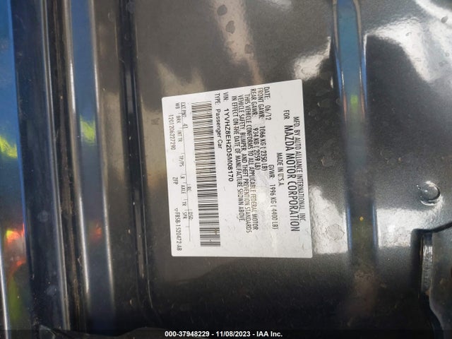 2013 MAZDA MAZDA6 I TOURING PLUS VIN: 1YVHZ8EH2D5M08170