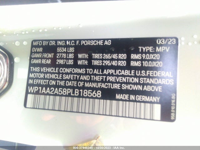 2023 PORSCHE MACAN WP1AA2A58PLB18568 Photo 8