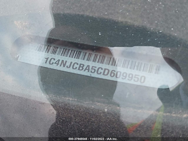 2012 JEEP COMPASS SPORT VIN: 1C4NJCBA5CD609950