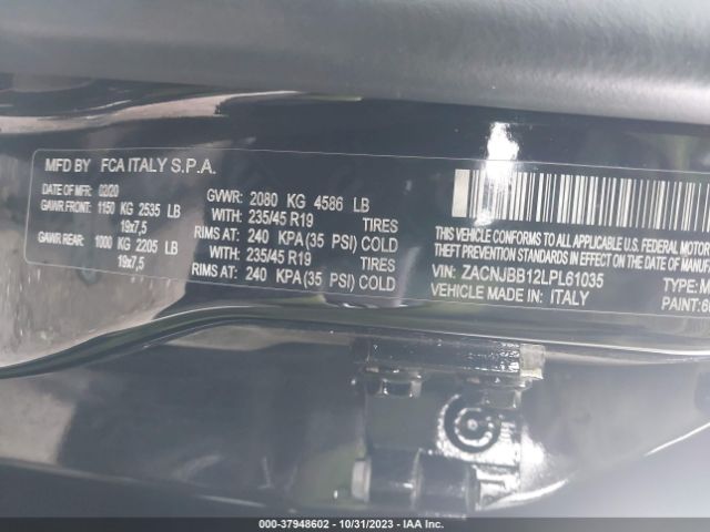2020 JEEP RENEGADE ZACNJBB12LPL61035 Photo 8