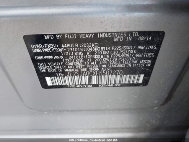JF2SJAGCXFH507270 Subaru Forester 2.5i Premium