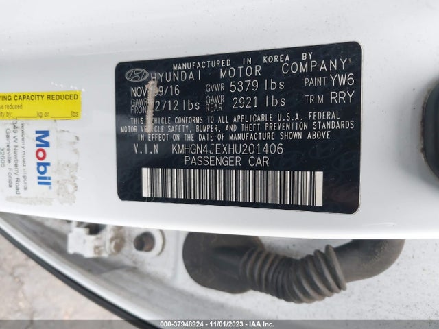 Genesis G80 3.8l 2017 KMHGN4JEXHU201406 Image 9