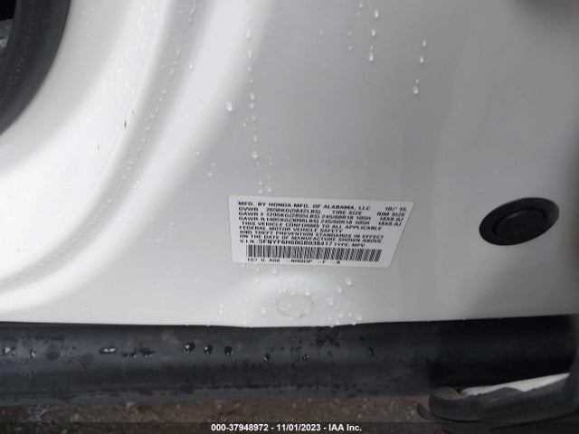 Honda Pilot Ex-l 2016 5FNYF6H60GB038417 Image 9