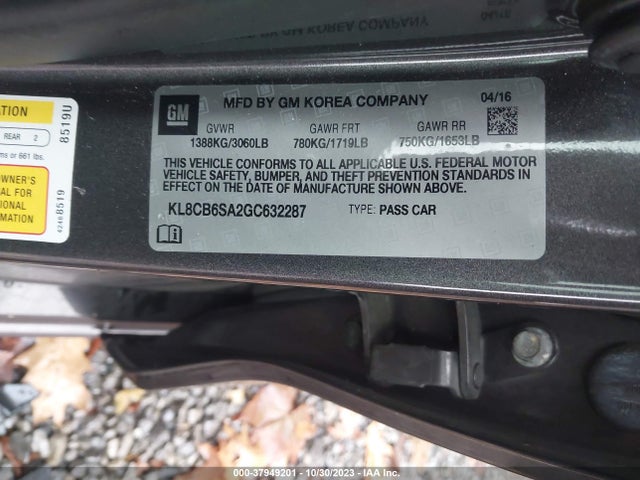 Chevrolet Spark Ls Cvt 2016 KL8CB6SA2GC632287 Image 9