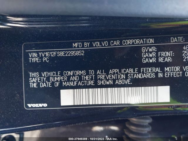 YV1612FS8E2295852 Volvo S60 T5