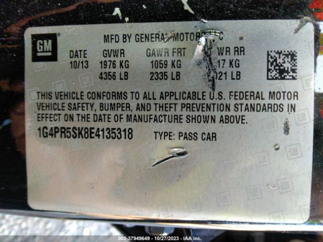 1G4PR5SK8E4135318 Buick Verano Convenience Group