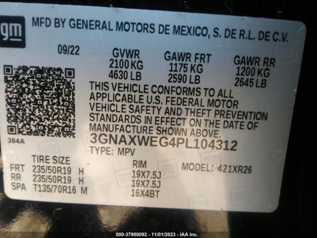 2023 CHEVROLET EQUINOX 3GNAXWEG4PL104312 Photo 8