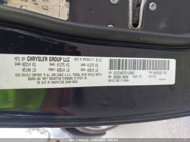 2C3CDXBG7EH129963 Dodge Charger Se