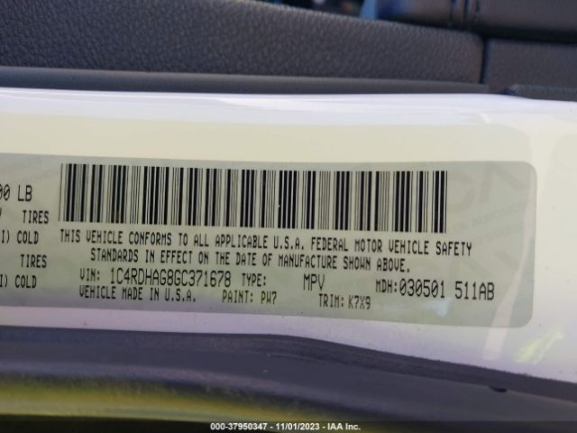 1C4RDHAG8GC371678 Dodge Durango Sxt