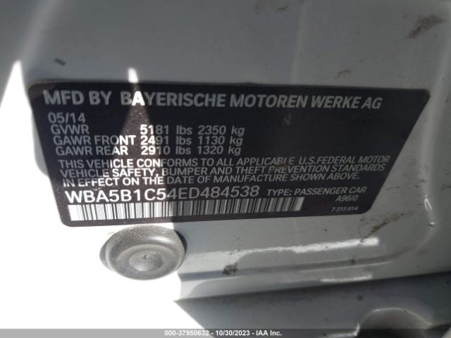WBA5B1C54ED484538 BMW 5 Series 535i