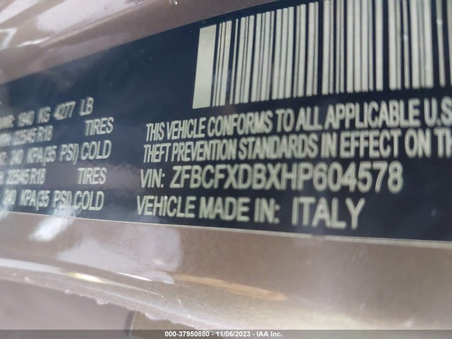 2017 FIAT 500X ZFBCFXDBXHP604578 Photo 8