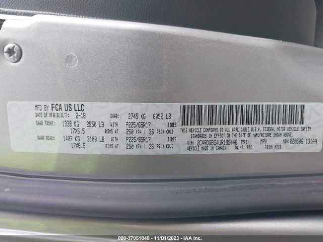 2C4RDGBG4JR199446 Dodge Grand Caravan Se Plus