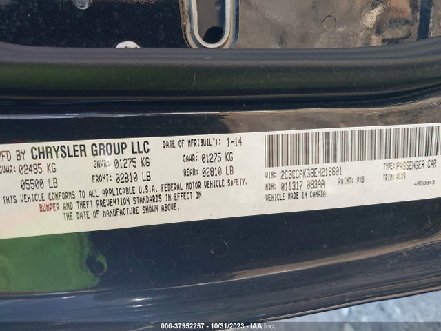 2C3CCAKG3EH216601 Chrysler 300C
