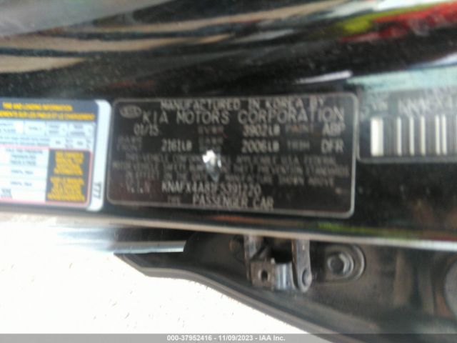 KNAFX4A81F5391220 KIA FORTE EX
