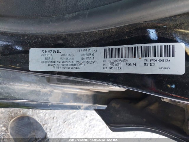 Chrysler 200 Limited Platinum 2017 1C3CCCAB5HN503709 Image 9