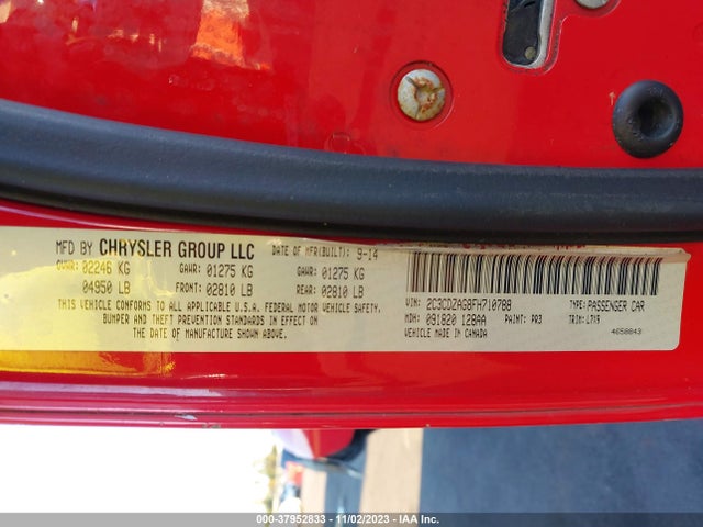 Dodge Challenger Sxt 2015 2C3CDZAG8FH710788 Image 9