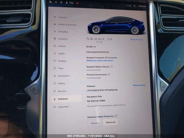 5YJSA1E12HF191706 Tesla Model S 60/75