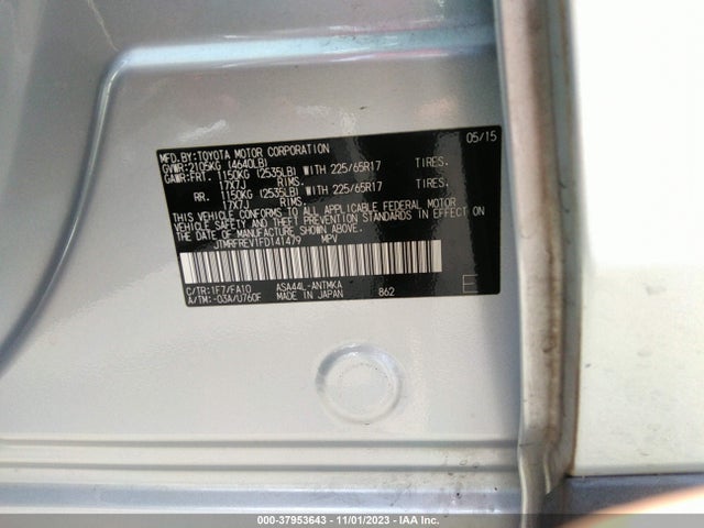 Toyota Rav4 Xle 2015 JTMRFREV1FD141479 Image 9