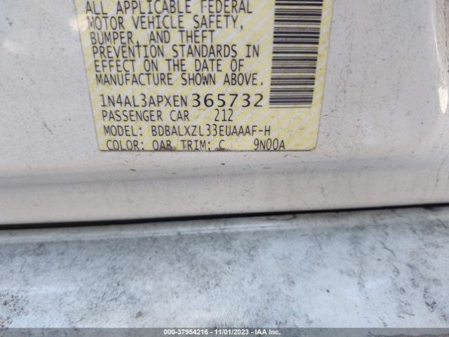 1N4AL3APXEN365732 Nissan Altima 2.5 Sl