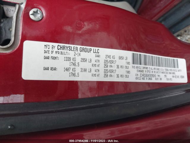 2C4RDGBG0ER299243 Dodge Grand Caravan American Value Pkg