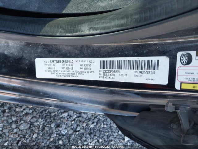 2013 DODGE AVENGER SXT VIN: 1C3CDZCB7DN519790