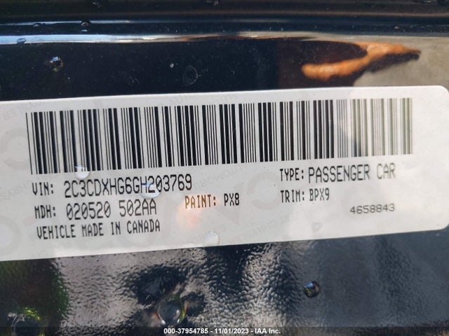Dodge Charger Sxt 2016 2C3CDXHG6GH203769 Image 9