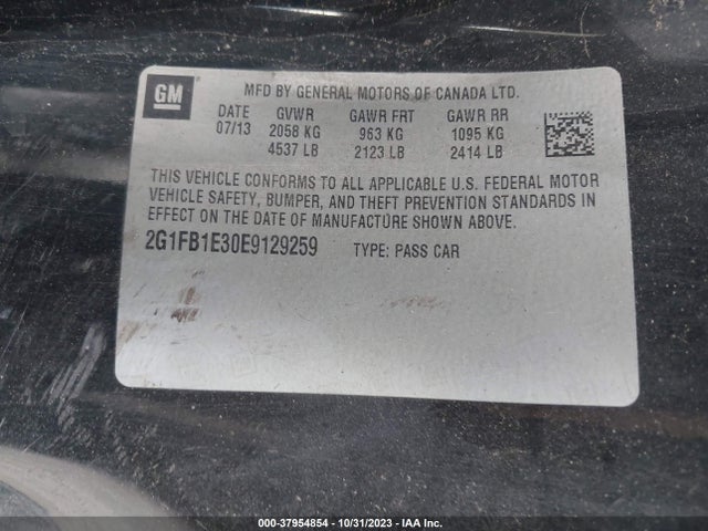 Chevrolet Camaro 1lt 2014 2G1FB1E30E9129259 Image 9