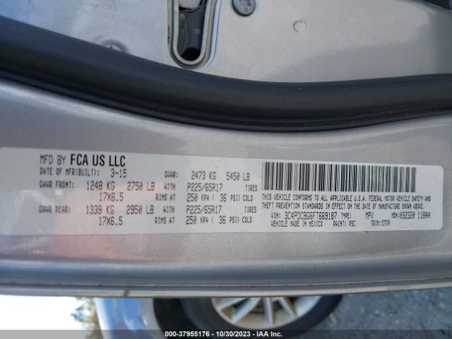 3C4PDCBG6FT669187 Dodge Journey Sxt