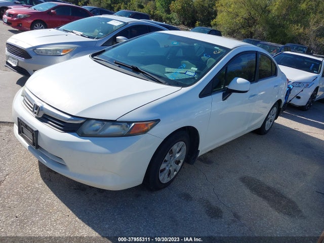 2012 HONDA CIVIC SDN LX VIN: 19XFB2F52CE049814