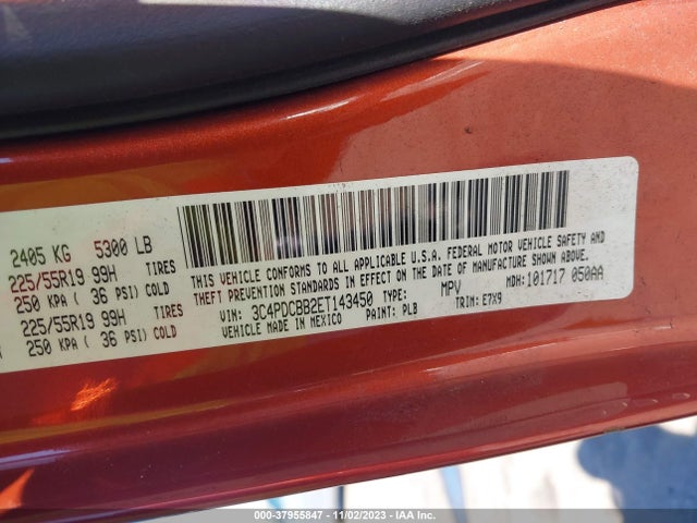Dodge Journey Sxt 2014 3C4PDCBB2ET143450 Image 9